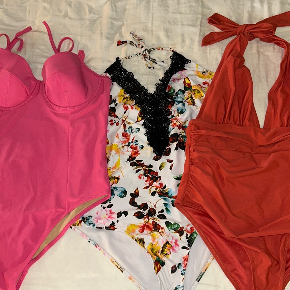 Bundle of 3 XL One Piece Swimsuits